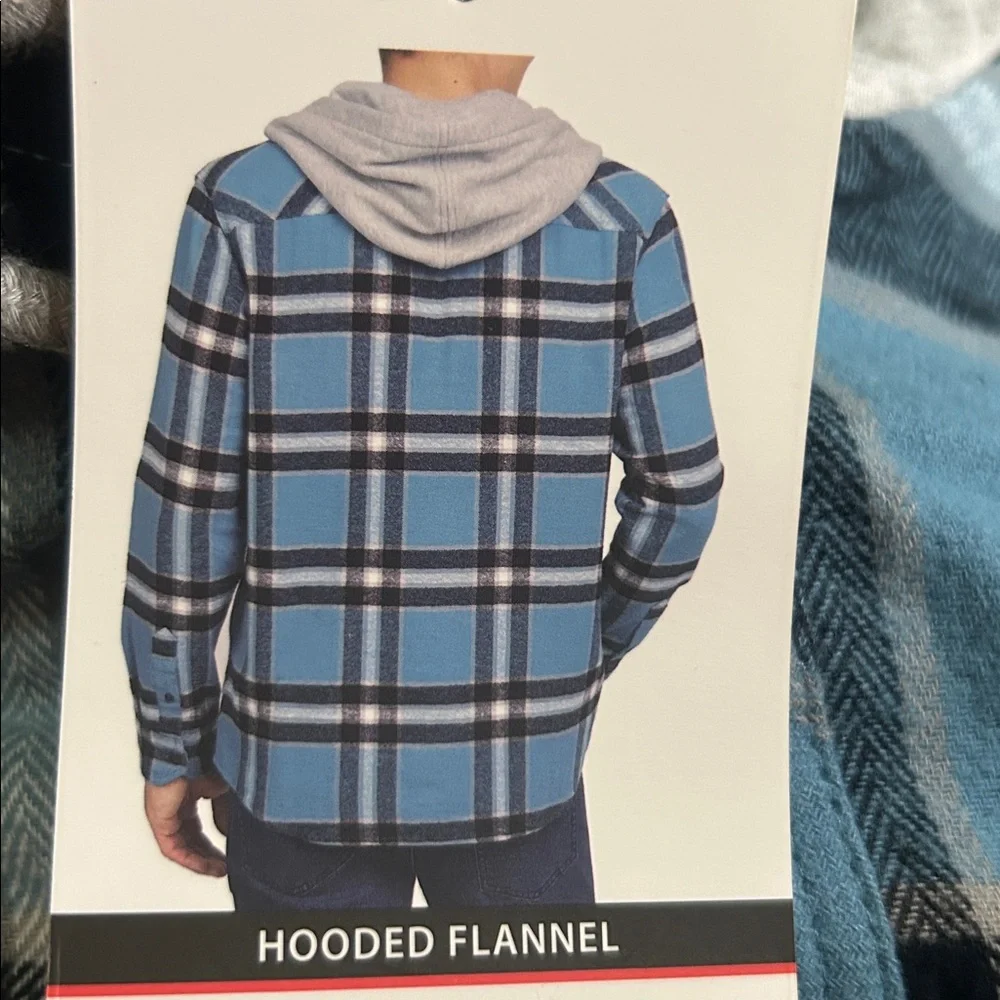 Quiksilver Plaid Hooded Flannel Shirt 100% Cotton S, M NWT